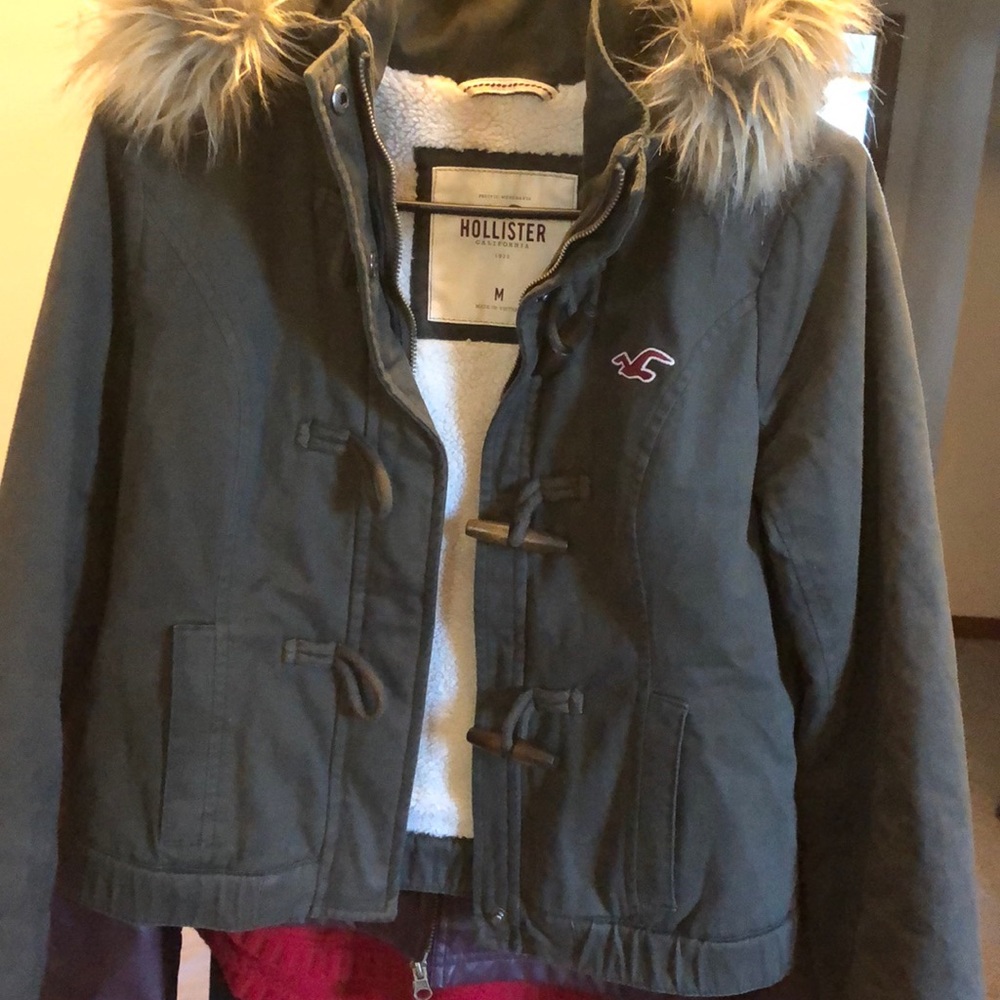 Hollister size medium green jacket